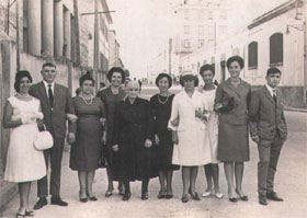 Otro grupo de Villafradeños residentes en la Coruña. Año 61